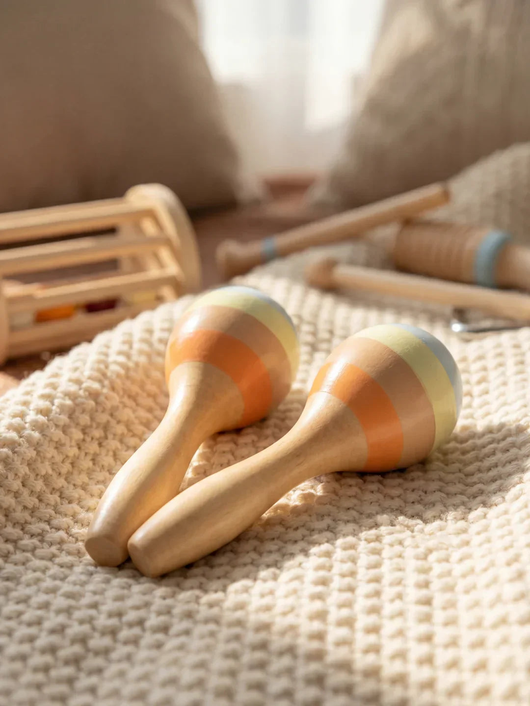 7-in-1 Premium Wooden Baby Musical Instrument Set