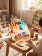 Wooden Learning Toy For Numbers And Early Math Skills