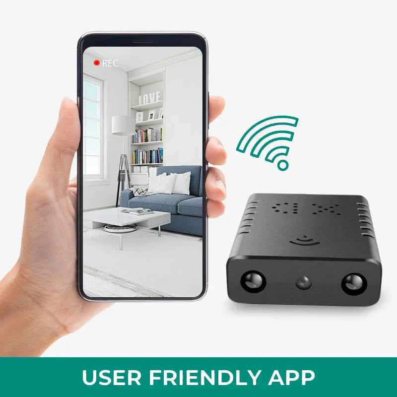 NovaGuard Pocket WiFi HD-kamera med lyd og app til hjemmeovervågning