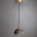 Elowen | Candeeiro de Teto em Cúpula de Cerâmica 20cm para Casa de Banho, Barro Preto, IP44