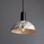 Suspension dôme en céramique marbrée Auretta 20cm