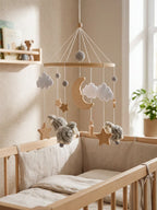 Wooden Baby Mobile For Crib And Nursery Room Decor