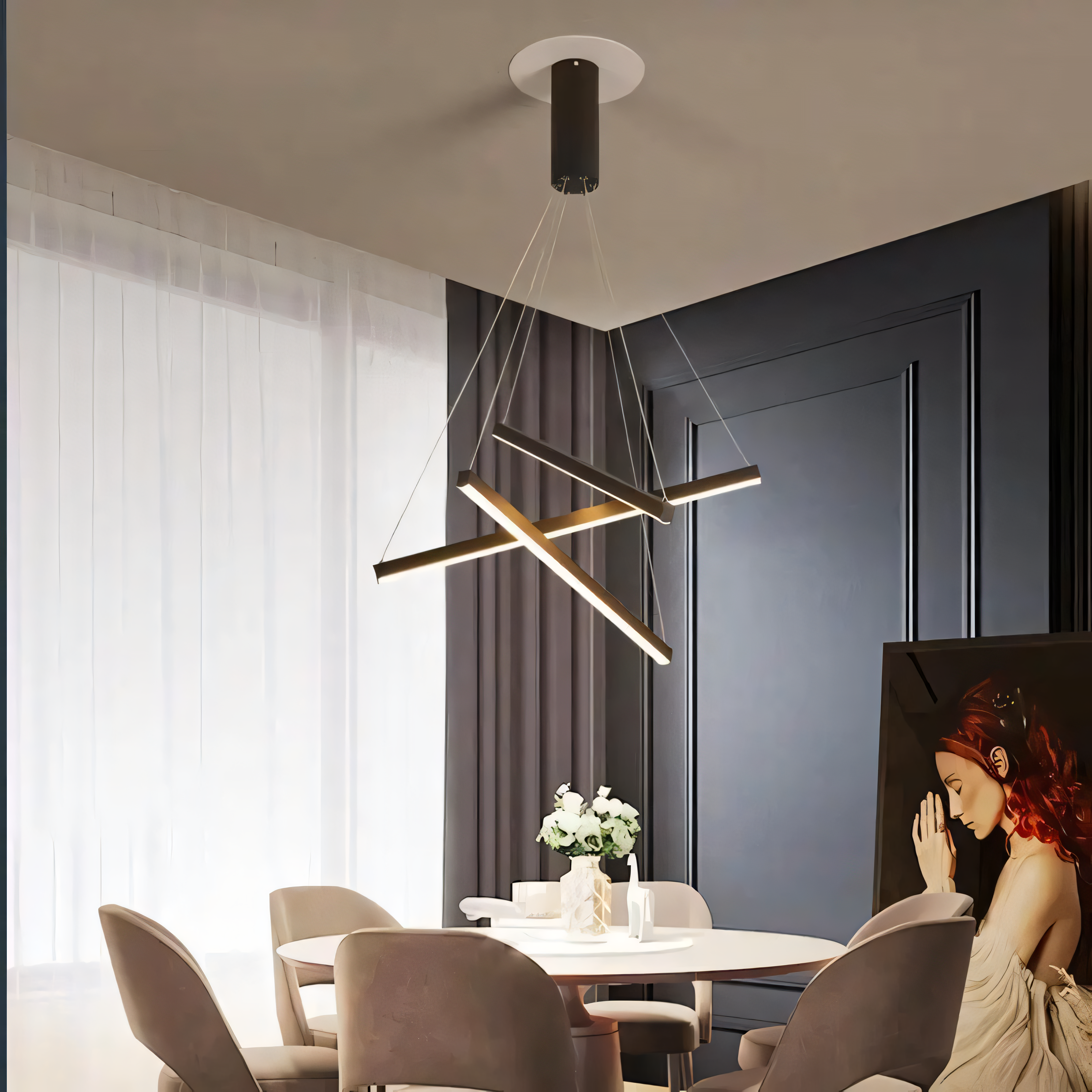 Vespera | Verschachtelte Bar-Kronleuchter