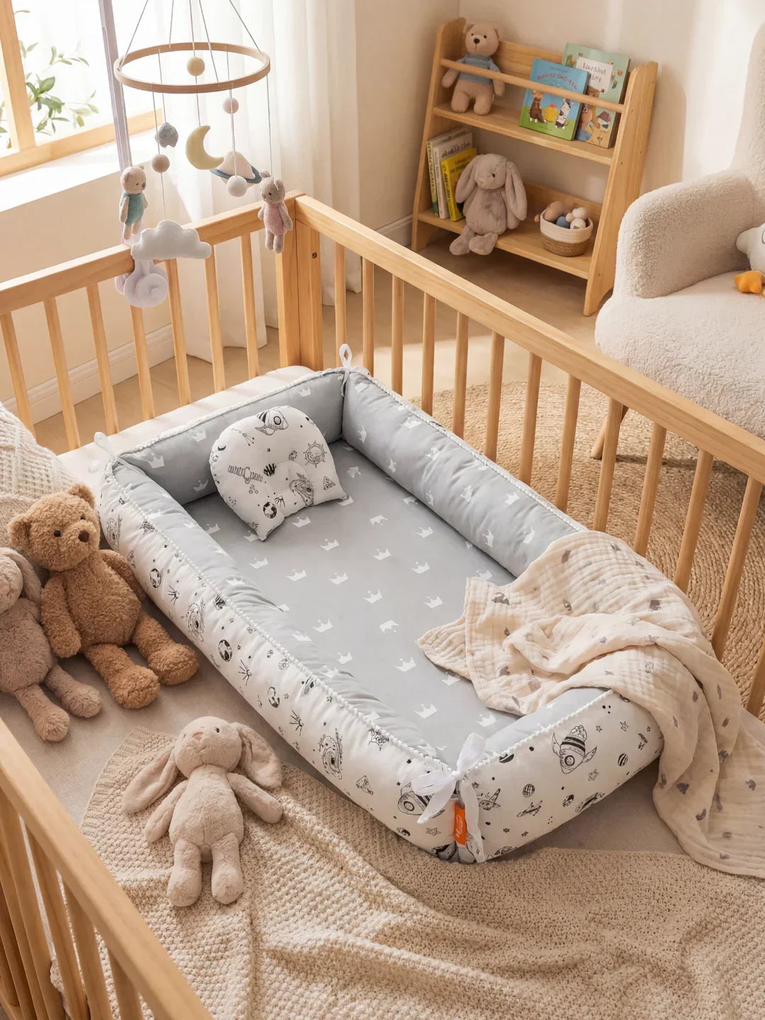 Évinel Cozy Bed Reducer For Baby Crib And Nursery Use