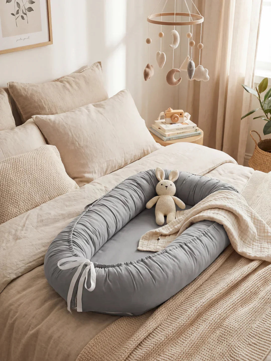 Ergonomic Baby Bed Reducer, Cushioned Crib Bumper for Cozy Sleep
