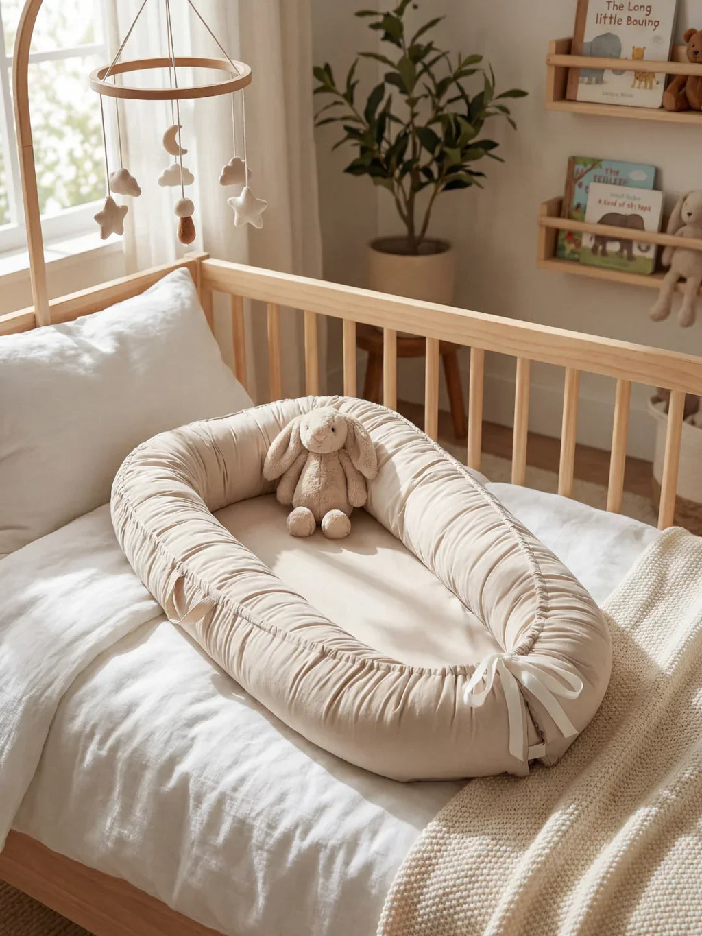 Ergonomic Baby Bed Reducer, Cushioned Crib Bumper for Cozy Sleep