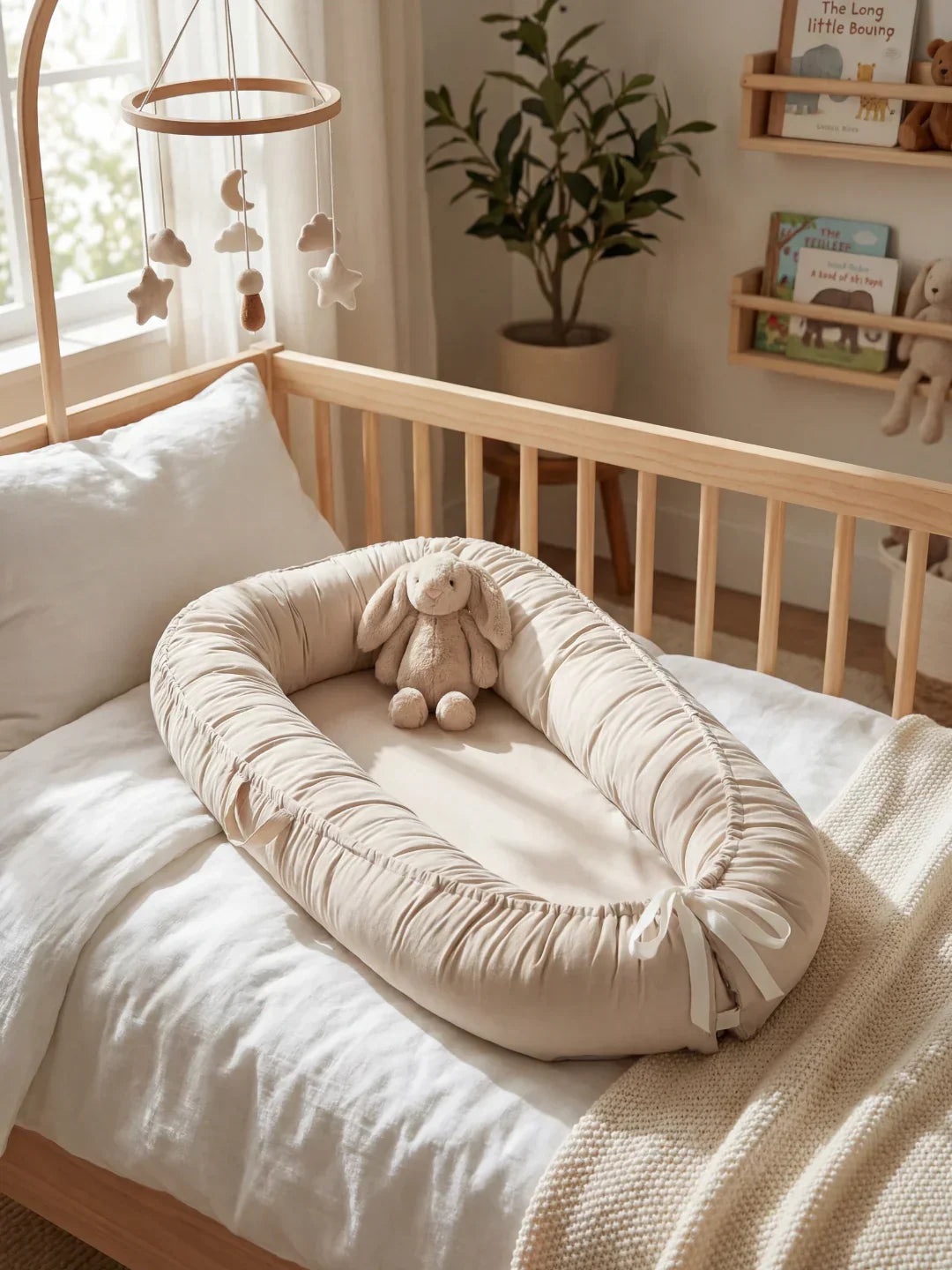 Ergonomic Baby Bed Reducer, Cushioned Crib Bumper for Cozy Sleep