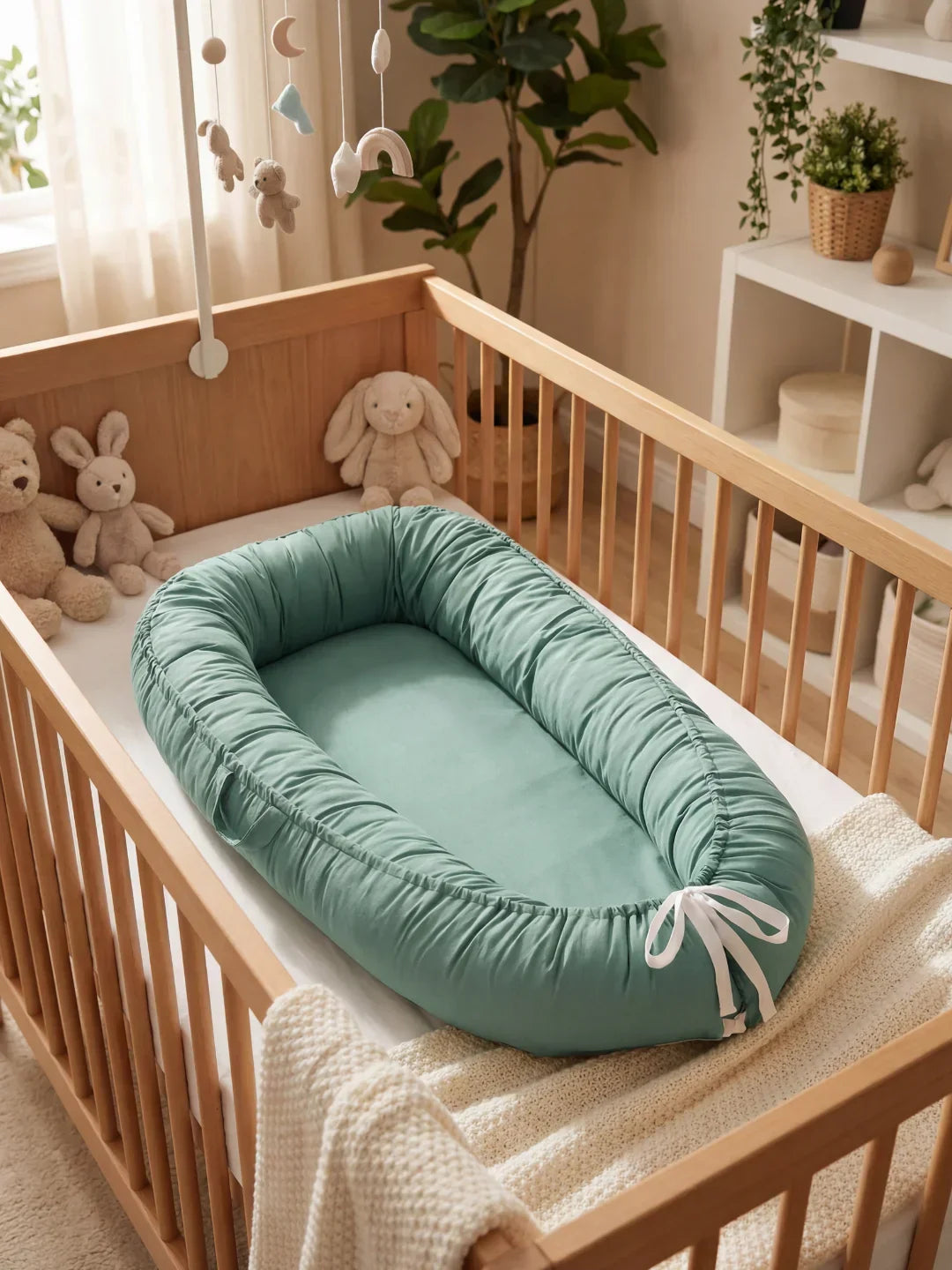 Ergonomic Baby Bed Reducer, Cushioned Crib Bumper for Cozy Sleep