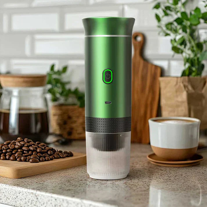 Cafetière Nano Prête pour le Voyage avec Pression de Vingt Bars et Cafés de Qualité Café