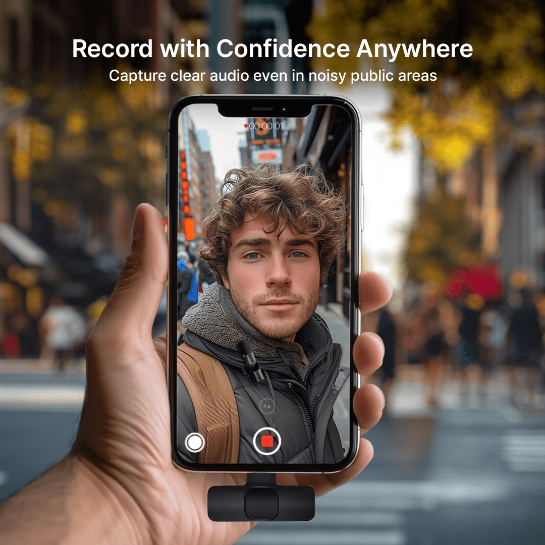 Micrófono Lavalier Inalámbrico Mini EchoLite Para Creadores