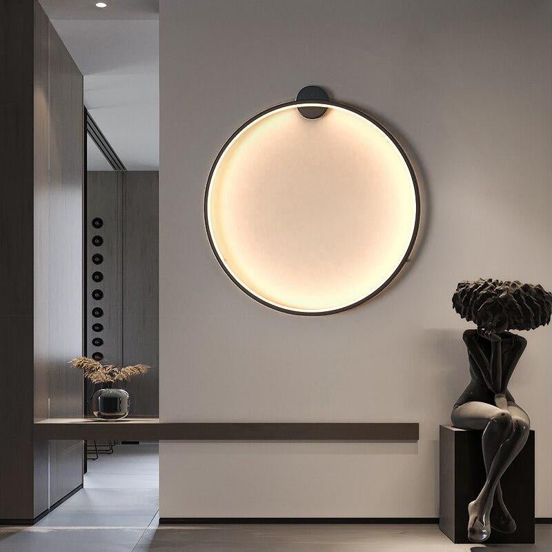 LumaNova Round Wall Light for Modern Minimalist Interiors