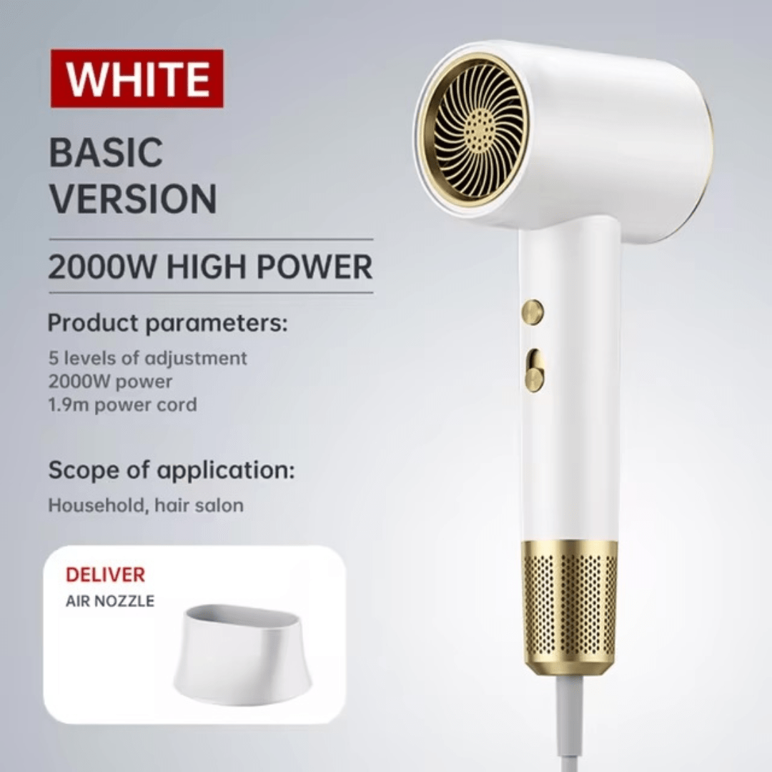 Ionic Powered Hair Dryer For Speedy Drying With Frizz Reduction And Smooth Finish