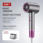 Ionic Powered Hair Dryer For Speedy Drying With Frizz Reduction And Smooth Finish