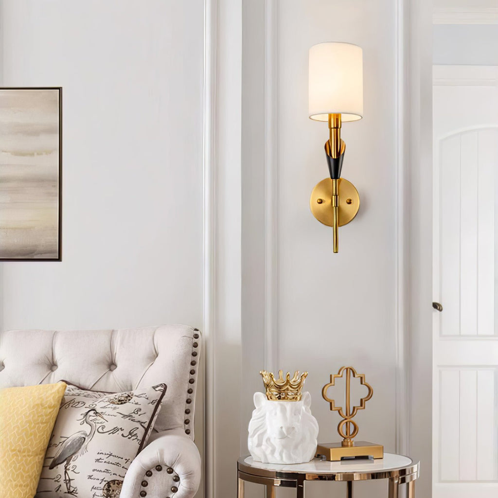 NovaCrest Børstet Nikkel Buet Væglampe Moderne Glød