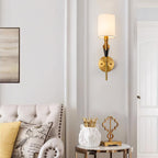 NovaCrest Børstet Nikkel Buet Væglampe Moderne Glød