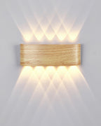 LumaVerde Woodgrain LED Outdoor Sconce Weather-Resistant