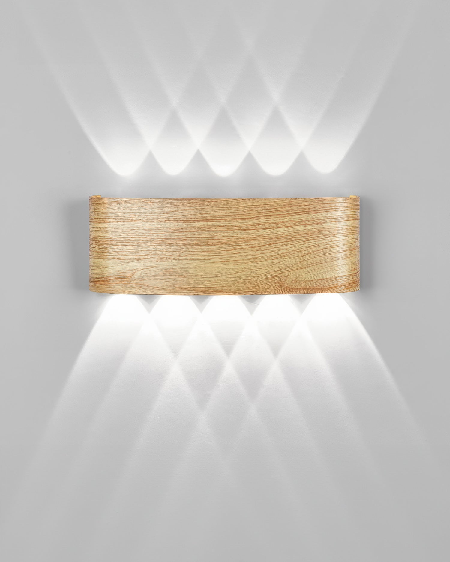 LumaVerde Woodgrain LED Outdoor Sconce Weather-Resistant