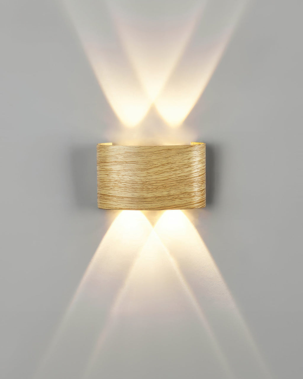 LumaVerde Woodgrain LED Outdoor Sconce Weather-Resistant
