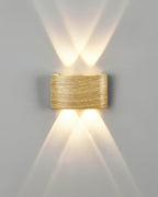 LumaVerde Woodgrain LED Outdoor Sconce Weather-Resistant