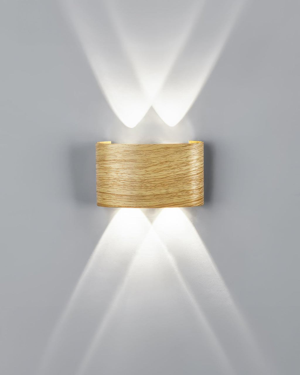 LumaVerde Woodgrain LED Outdoor Sconce Weather-Resistant