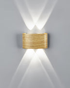 LumaVerde Woodgrain LED Outdoor Sconce Weather-Resistant