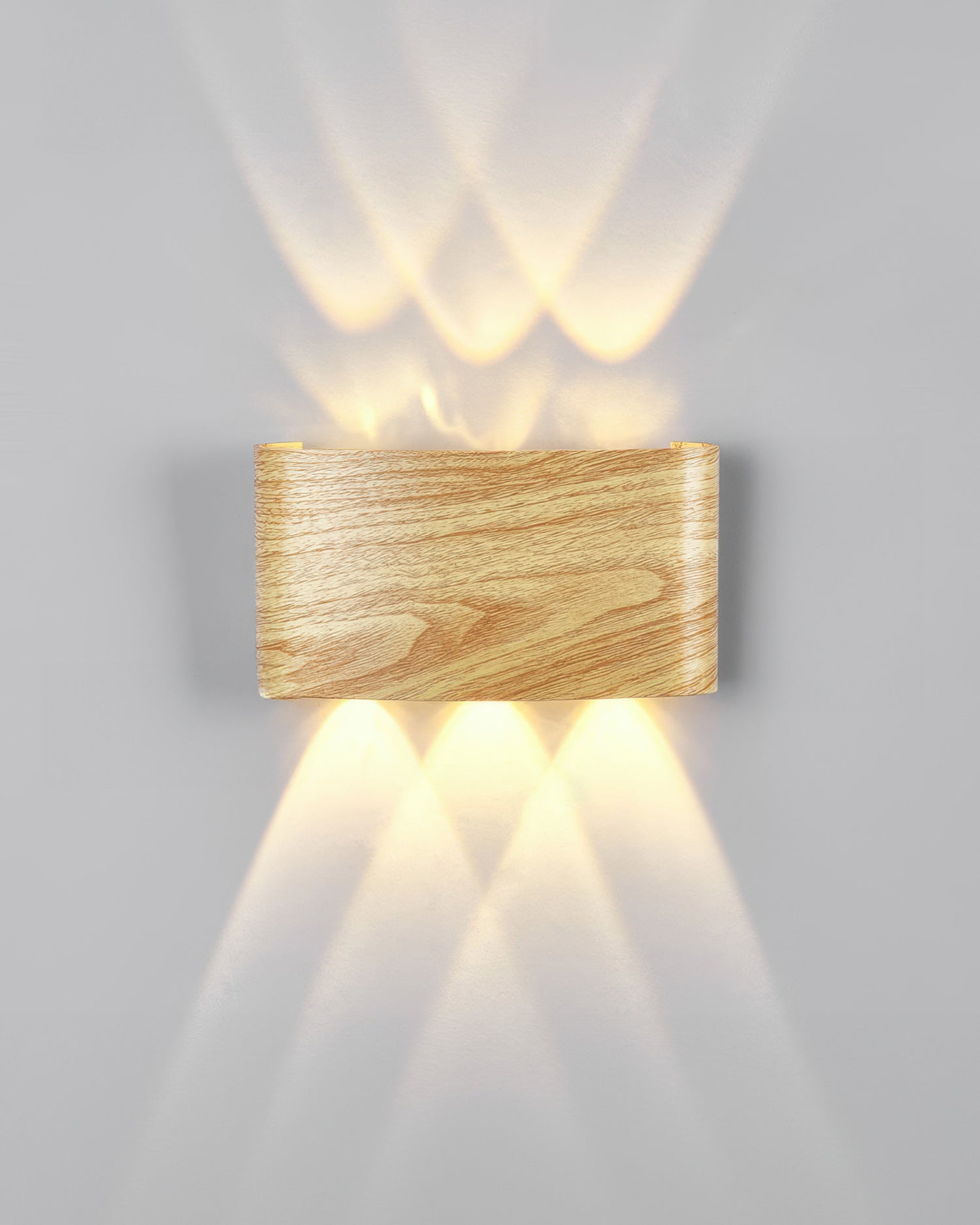 LumaVerde Woodgrain LED Outdoor Sconce Weather-Resistant