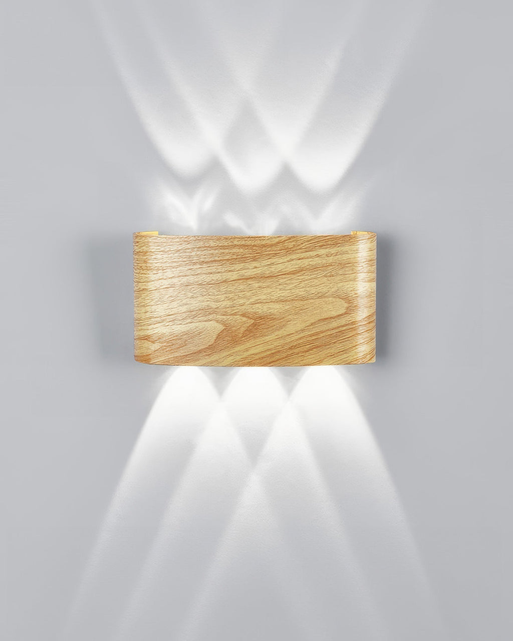 LumaVerde Woodgrain LED Outdoor Sconce Weather-Resistant