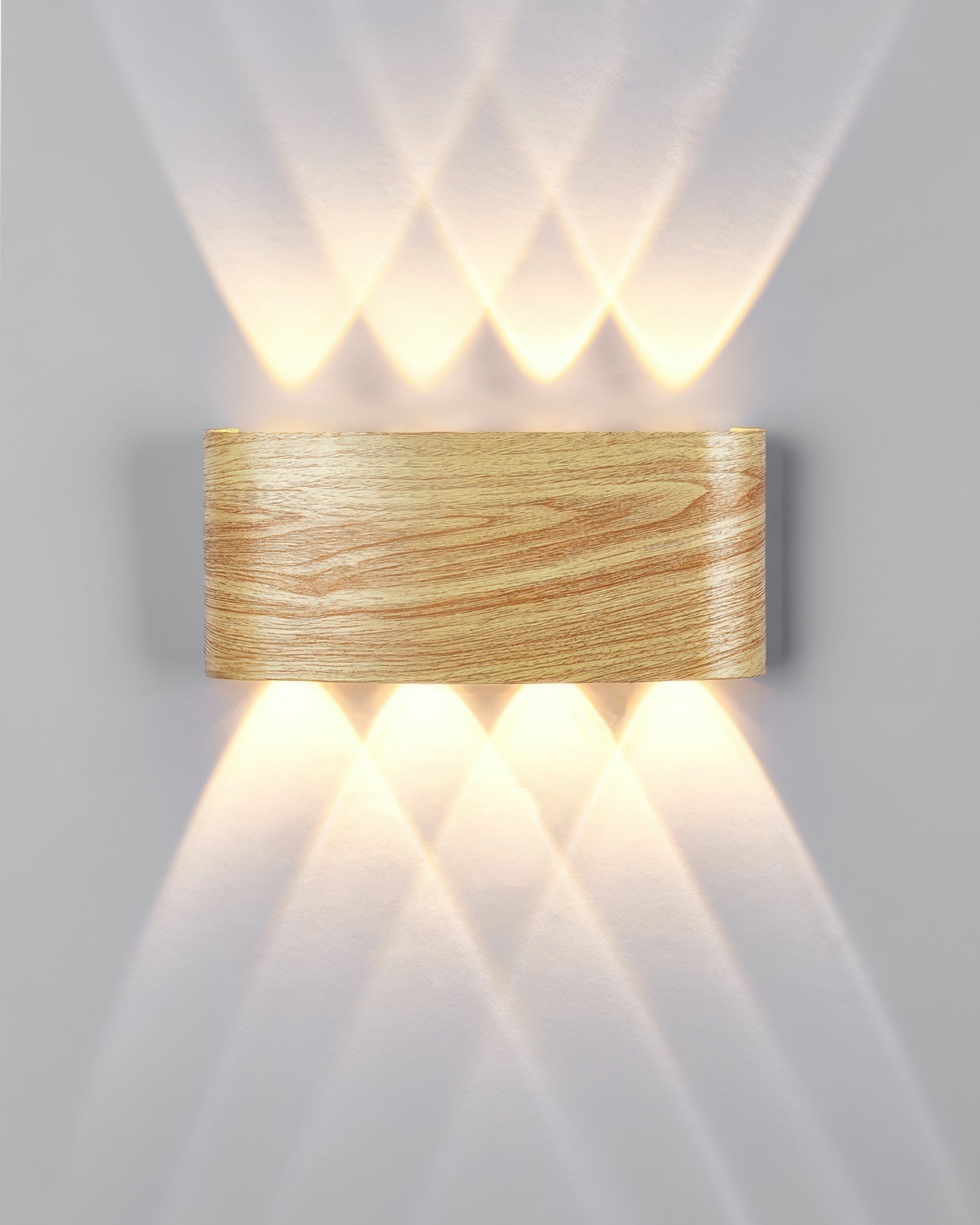 LumaVerde Woodgrain LED Outdoor Sconce Weather-Resistant