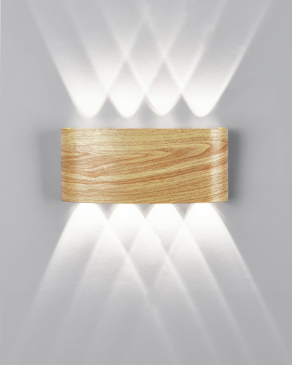 LumaVerde Woodgrain LED Outdoor Sconce Weather-Resistant