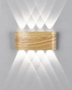 LumaVerde Woodgrain LED Outdoor Sconce Weather-Resistant
