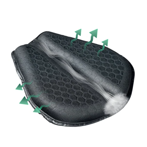 RiderEase Gel Seat Pad For Motorcycles With Shock Absorption And Anti Slip