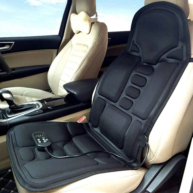 Masajeador de cuello y espalda LumaNest de ocho motores con calor para viaje o casa