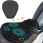 RiderEase Gel Seat Pad For Motorcycles With Shock Absorption And Anti Slip