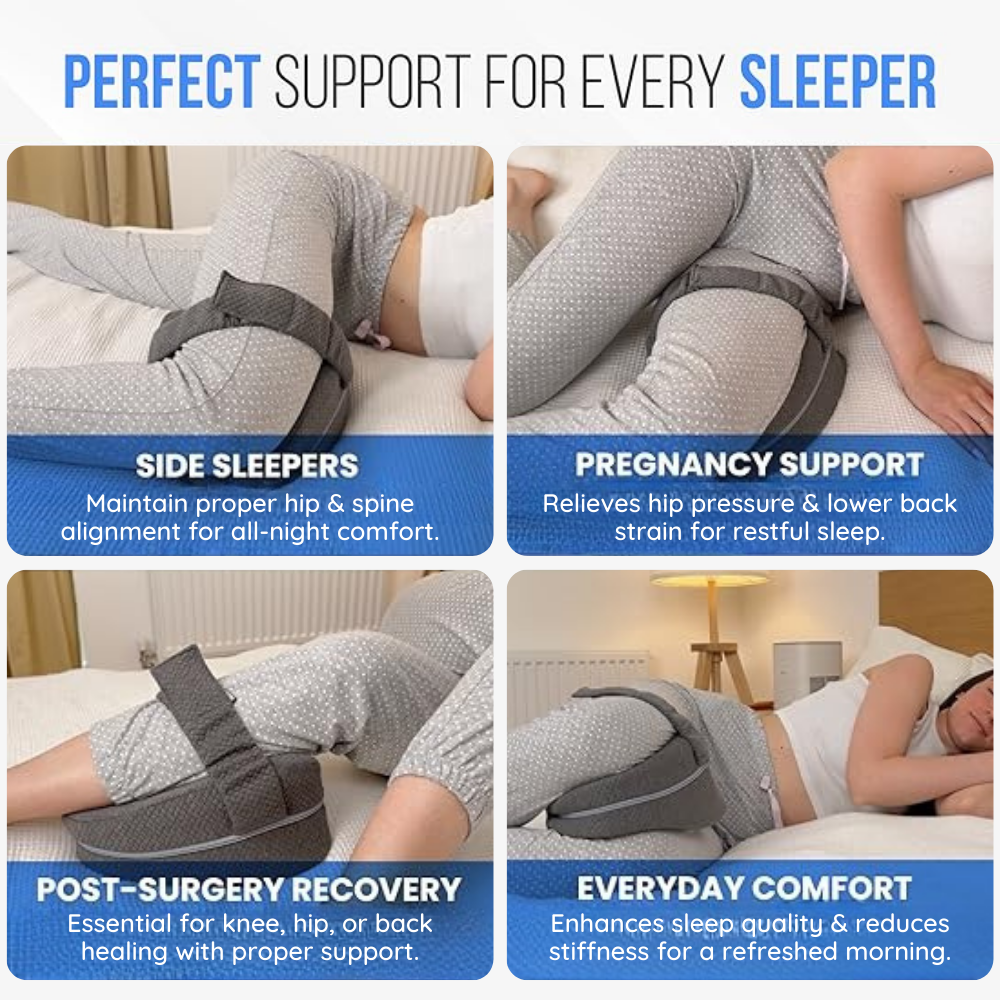 Sciatica Relief Pillow For Side Sleepers Overnight