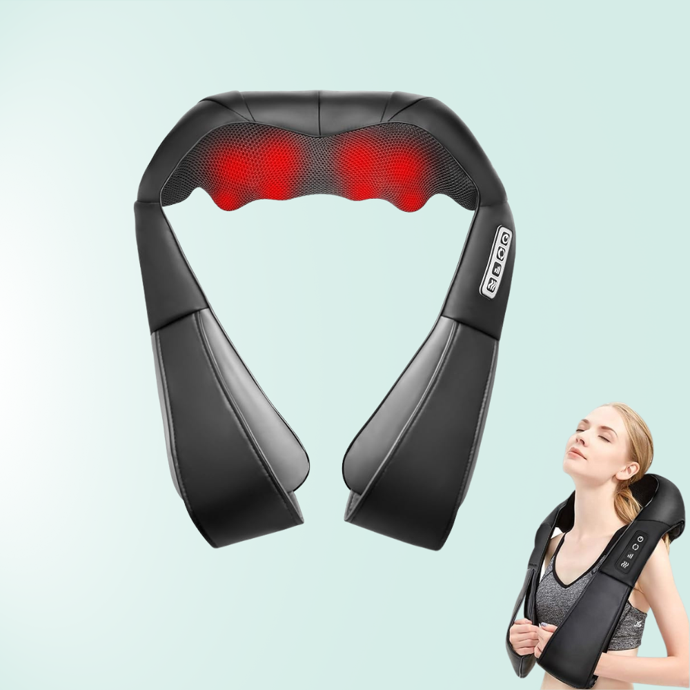 ShiatsuHeat Pro Back And Neck Massager For Tension Relief