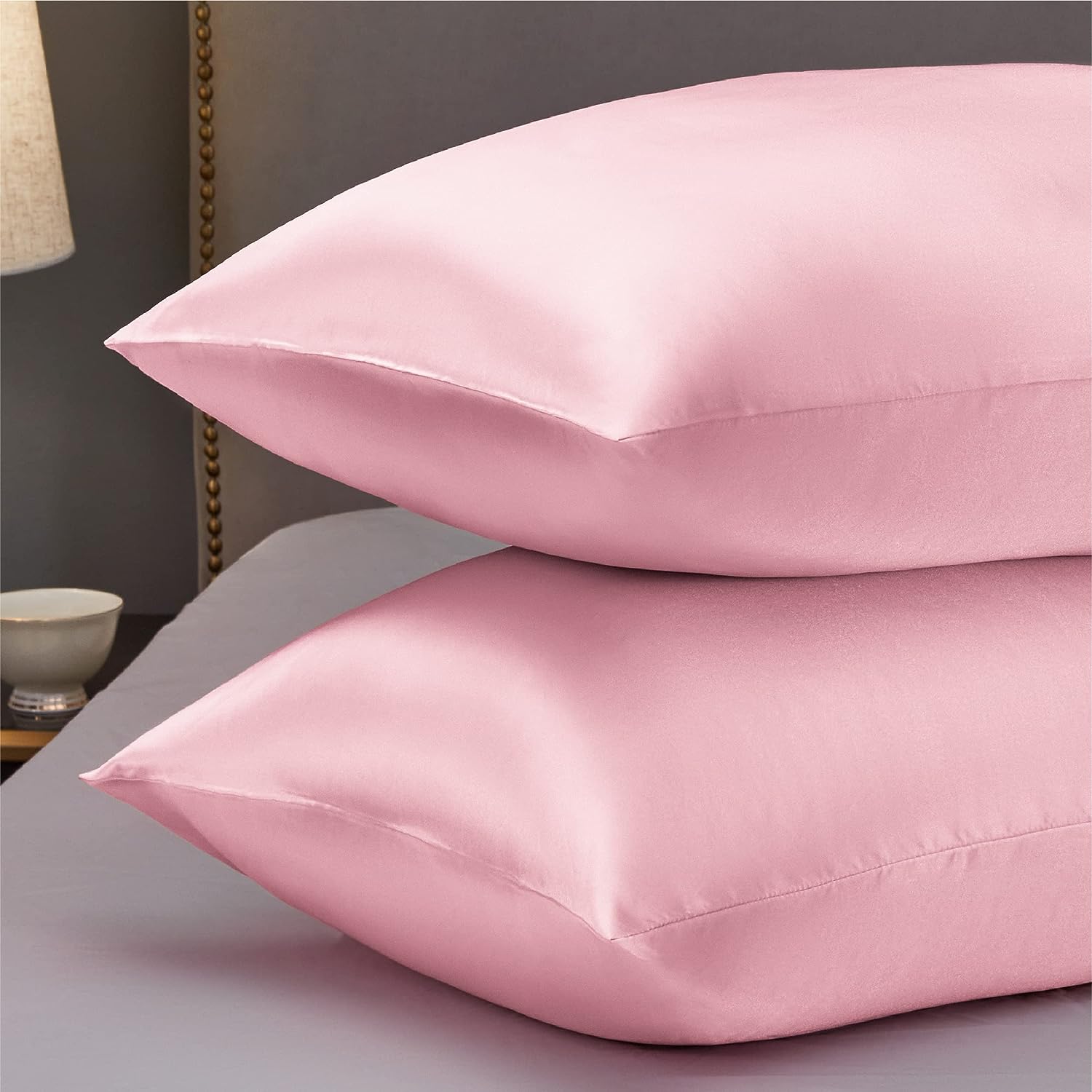 Sarung Bantal Sutera Satin Sesuai untuk Bantal Kontur untuk Penggunaan Malam