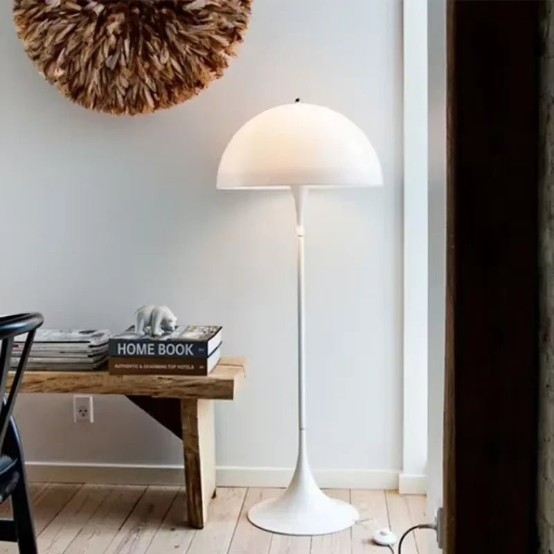 Aurelo Mushroom LED Floor Lamp in Nordic Style for Bedroom Ambient Light