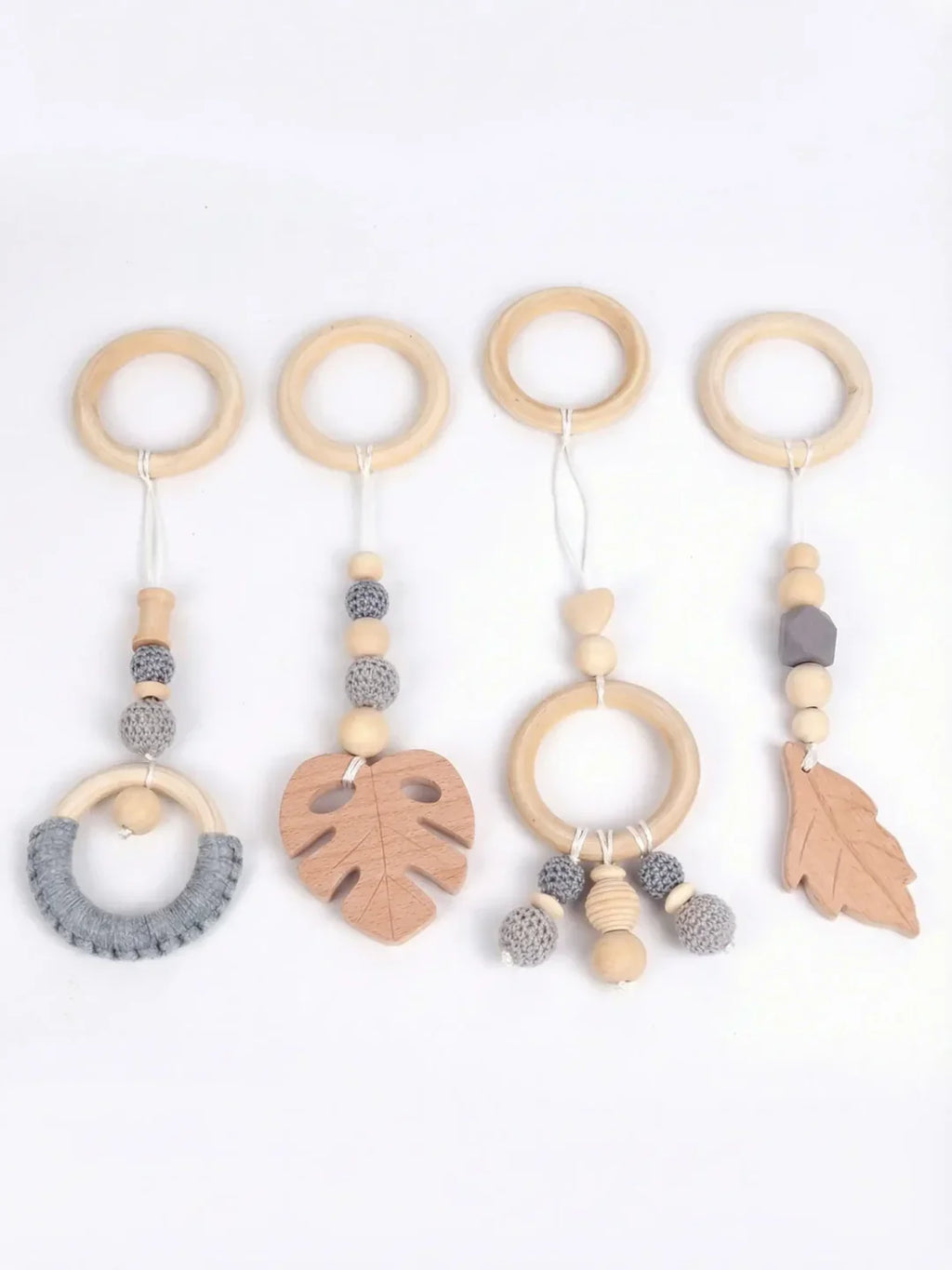 Baby Play Gym Arch With Leaf Pattern For Sensory Exploration
