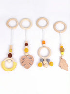 Baby Play Gym Arch With Leaf Pattern For Sensory Exploration