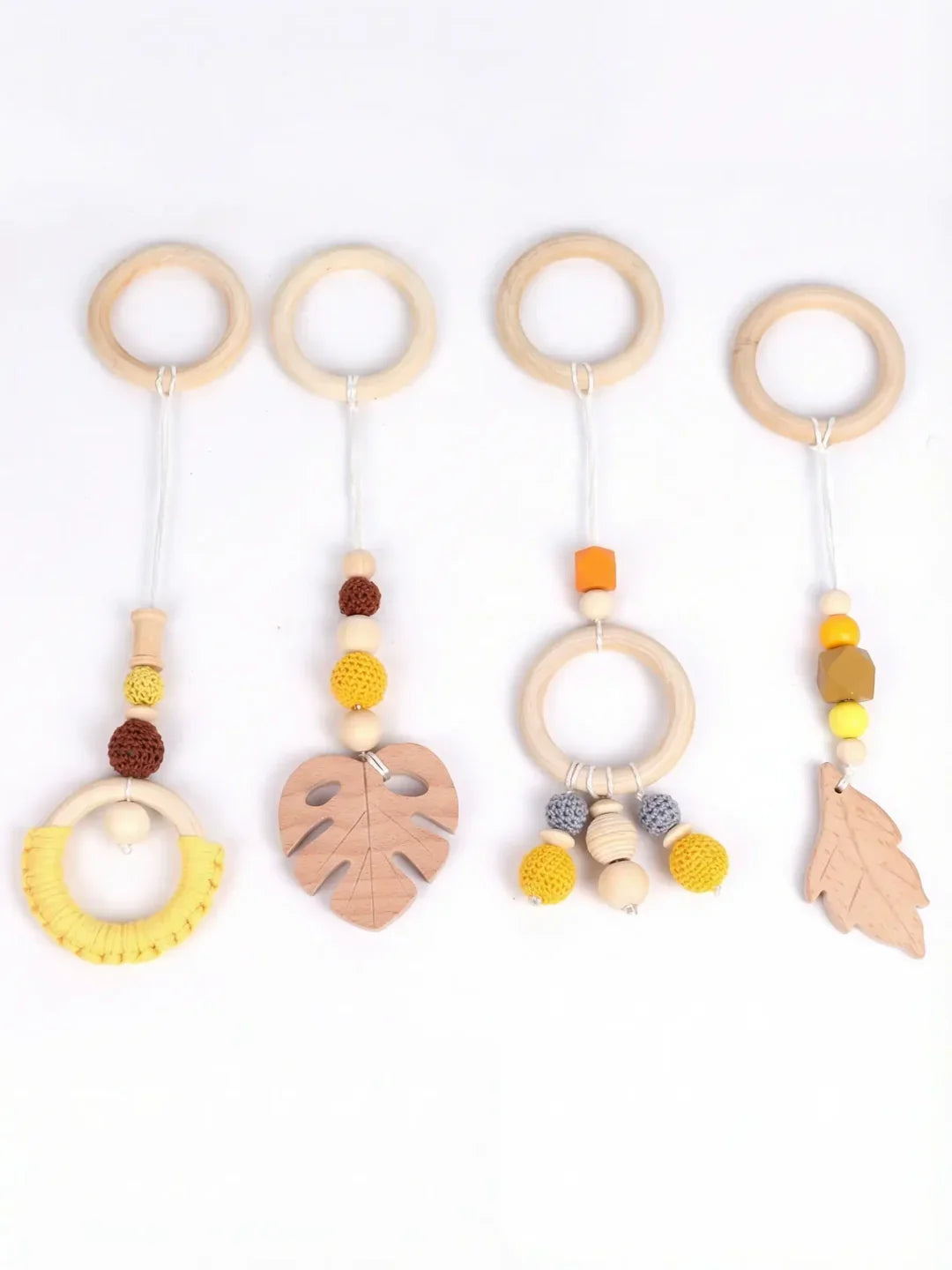 Baby Play Gym Arch With Leaf Pattern For Sensory Exploration