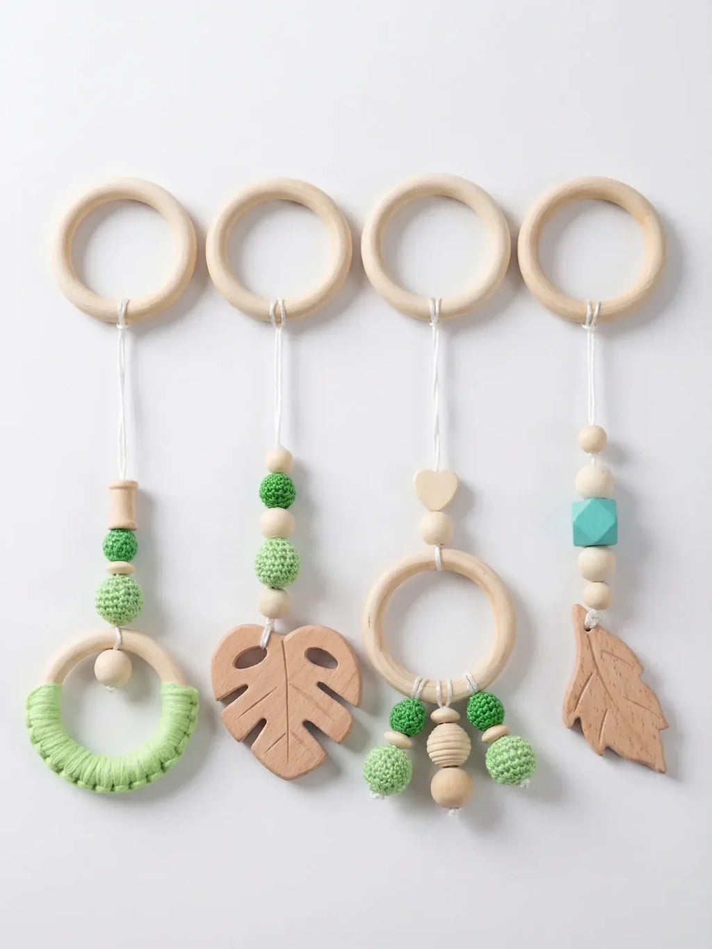 Baby Play Gym Arch With Leaf Pattern For Sensory Exploration
