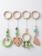 Baby Play Gym Arch With Leaf Pattern For Sensory Exploration