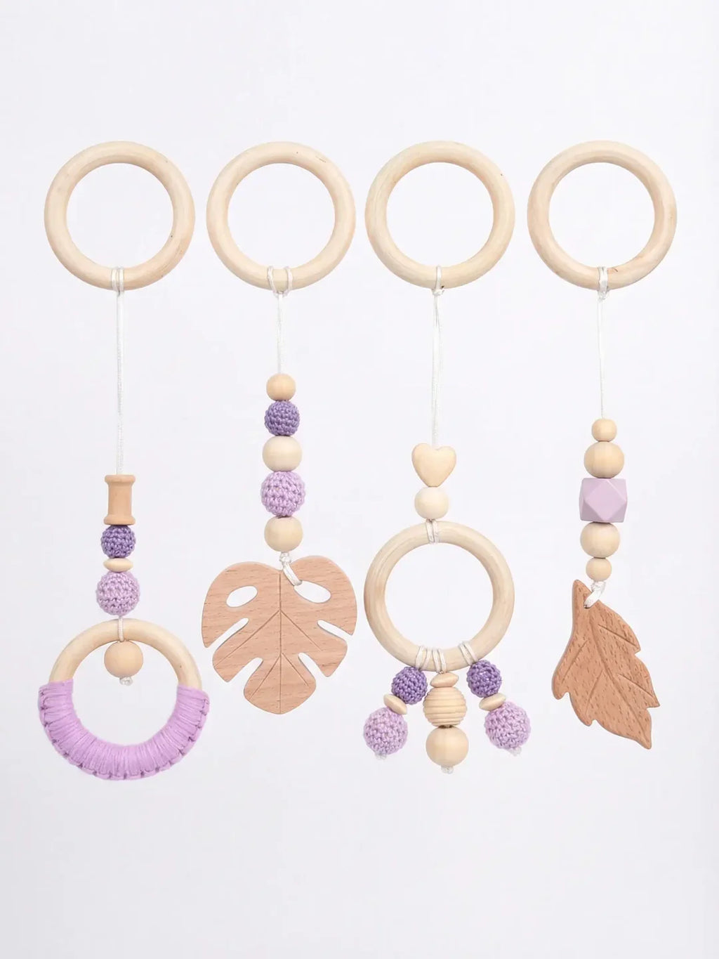 Baby Play Gym Arch With Leaf Pattern For Sensory Exploration