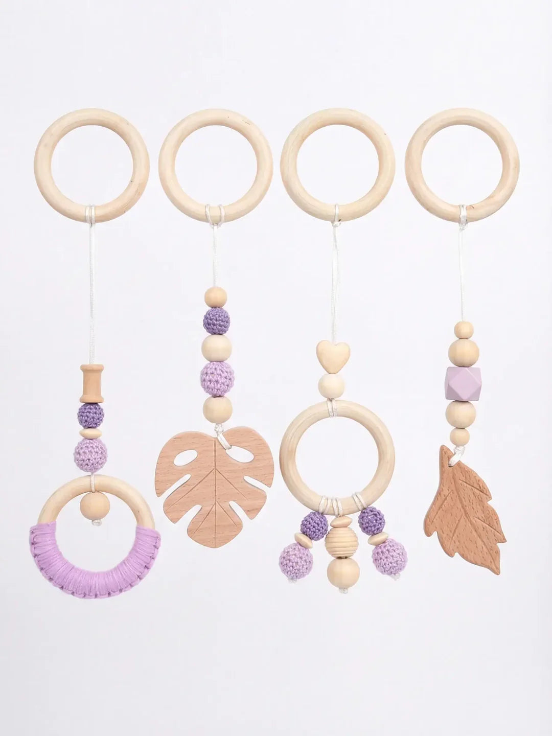 Baby Play Gym Arch With Leaf Pattern For Sensory Exploration