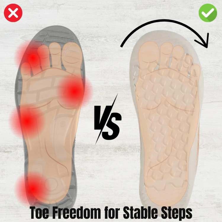 Ergonomiske letvægts gåsko, ortopædisk godkendt