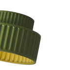 Luminara bubnové polozapuštěné stropní svítidlo s krémovým látkovým stínidlem, jedno světlo