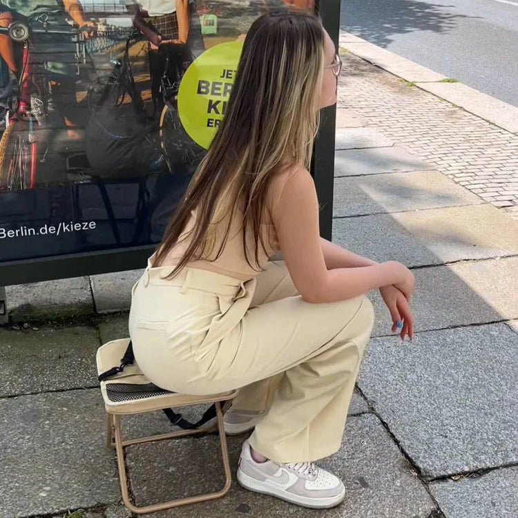 Portable Foldable Seat for On-the-Go Comfort