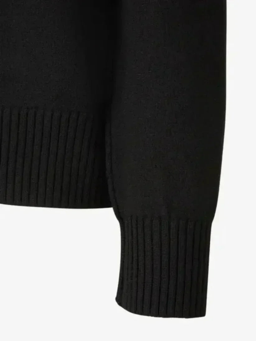 Pulover unisex Amitalie 100% lână cu inimă iconică