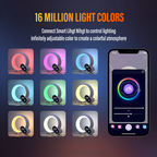 NovaLuxe 3-i-1 Bluetooth Højttaler Vækkeur Lampe med Stemningsbelysning