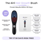 LumaRevive | מברשת טיפול באור אדום 4 ב-1 לשיער ולעור הקרקפת | Petprovac